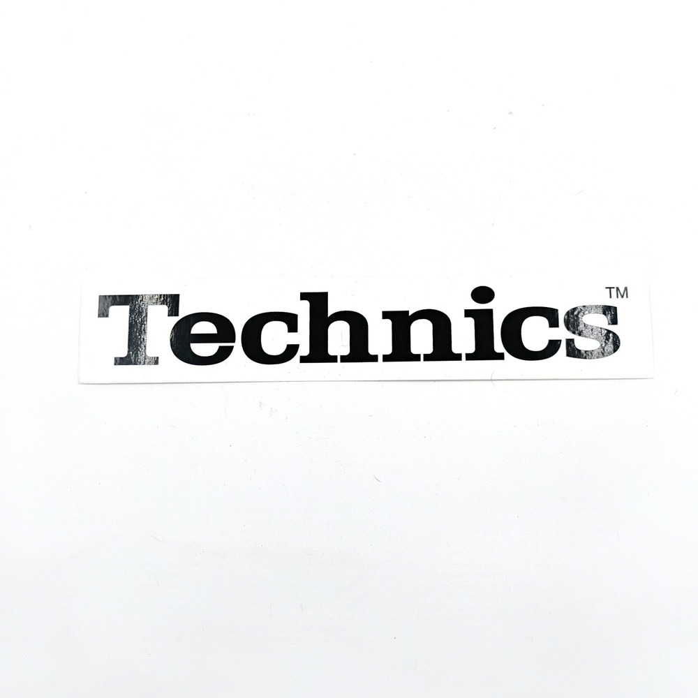 Technics Sticker Black SL1200 Turntable DJ Vintage 1990's 10inch Original Y2K